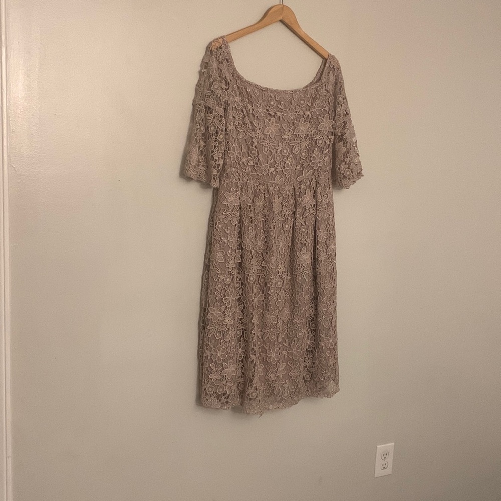 Floral Lace Dusty Mauve Dress